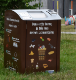 borne de dépôt pour les déchets alimentaires